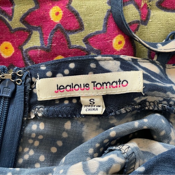 Jealous Tomato Pleated Butterfly Romper SMALL - Picture 5 of 6